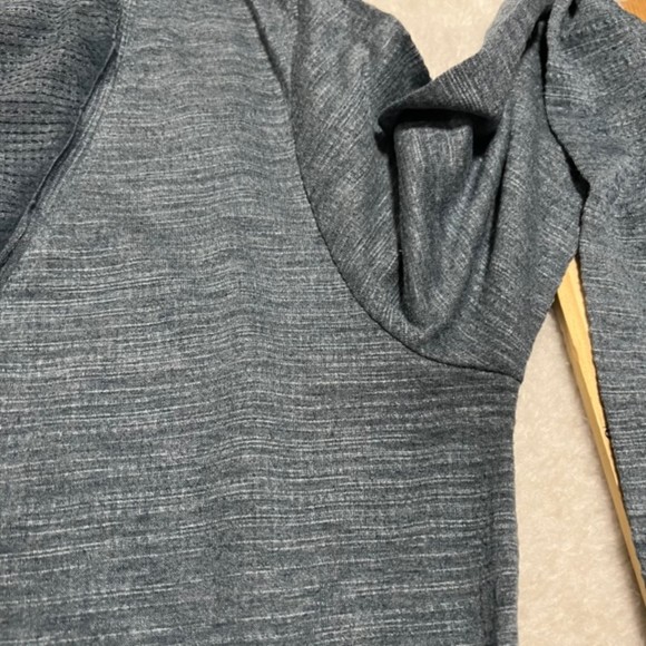 Anthropologie Deletta Thea Teal V-Neck Peplum Tiered Ruffle Long Sleeve Top Sz S - Picture 7 of 12